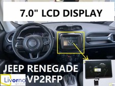 JEEP RENEGADE LCD DISPLAY TOUCH SCREEN PER 7 POLLICI CONTIENTAL VP2RFP RADIO 7"