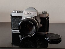 Fotocamera analogica Nikomat FT silver con 50mm F1.8