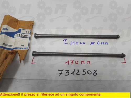 Asta punteria valvole motore