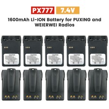 Batteria agli ioni di litio 1600 mAh PX-777 10 pezzi per radio PUXING PX-328 PX-728 PX-777 PX-888
