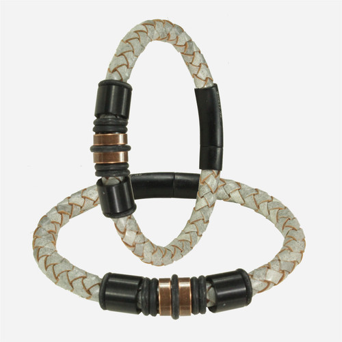 Bracciale pelle vintage - bracciale,
