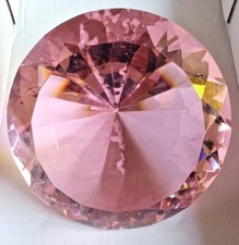 Diamante fermacarte 150 mm rosa