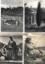 Lotto di 16 cartoline in bianco e nero paesaggi italiani viaggiate e non