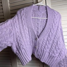 Maglione cardigan ritagliato