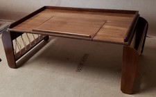 MID-CENTURY MODERN WOODEN BED