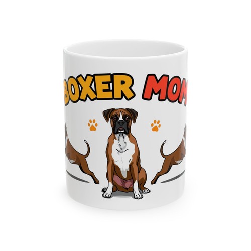 Carino boxer mamma tazza - boxer,