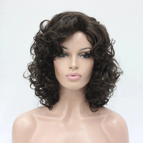 Parrucche donna ricce marrone
