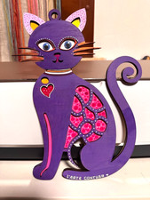 Gatto Decorativo in Legno -