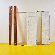 Letto in Legno Bianco Anni '70