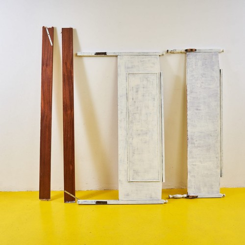 Letto legno bianco anni 70 - letto,