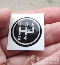 Adesivo triumph spitfire 1500 pomello cambio marce gears gearknob schaltknauf