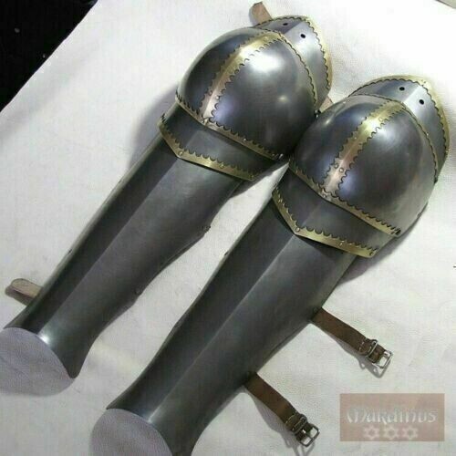 Medieval leg greaves armor - medieval,