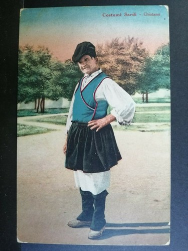 Cartolina costumi sardi - cartolina,