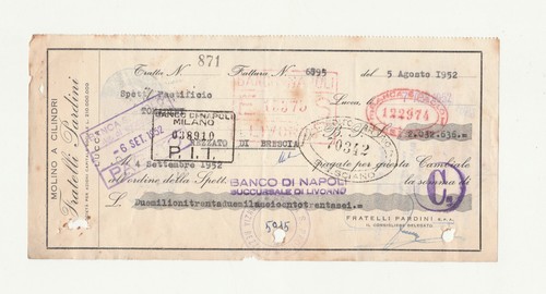 Cambiale fratelli pardini - cambiale,