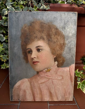 DIPINTO ANTICO OLIO SU TELA