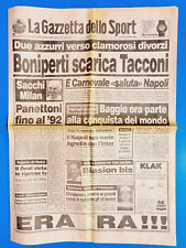 GAZZETTA DELLO SPORT 13 OTTOBRE 1989 MIKI BIASION CAMPIONE MONDO RALLY SANREMO