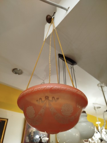 Splendido lampadario art decò - lampadario,
