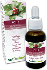 Holly O Agrifoglio (Ilex Aquifolium) Fiori Di Bach  - Gocce 30 Ml - Estratto Liq