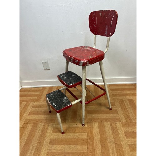 Sedia sgabello vintage metallo