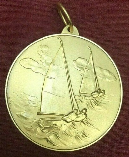 Medaglia ottone dorato - medaglia,
