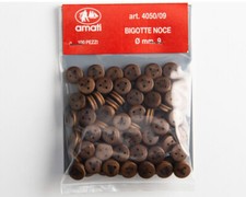 Bigotte in legno noce 9 mm 3