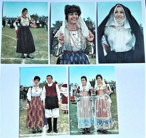 Cartoline costumi sardi lotto - cartoline, sardi_lotto