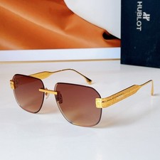 Occhiali da sole Hublot H317 classici senza montatura - elegante montatura oro 62□14 147