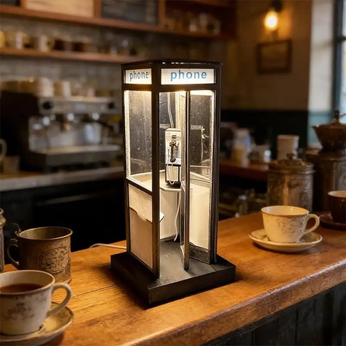 Mini cabina telefonica stile