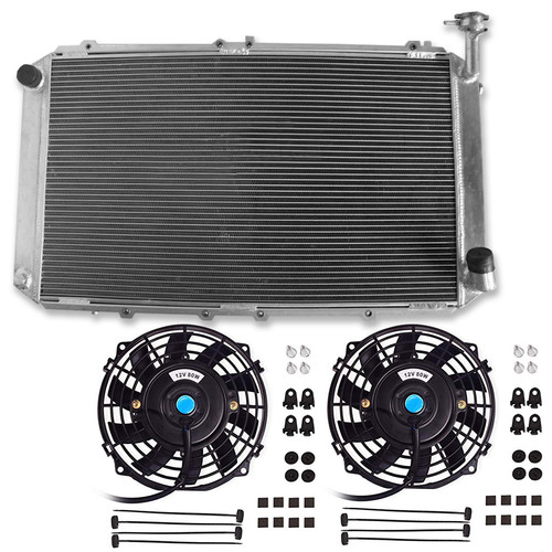 3row alu radiator - &fan, for
