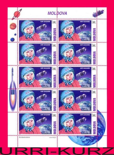 Moldavia 2001 space famous - moldavia,
