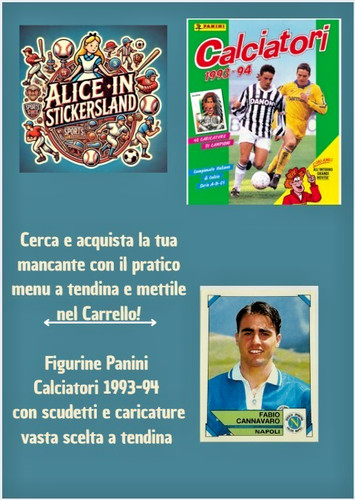 Panini calciatori 1993/94