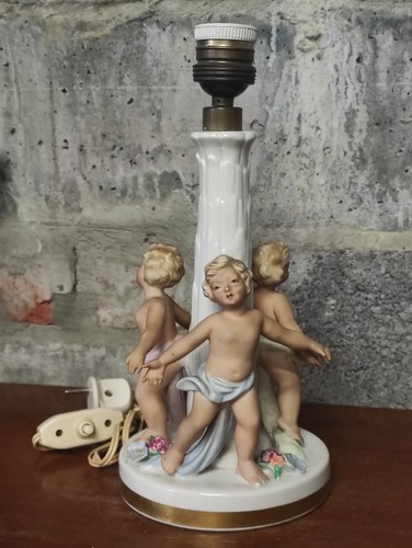 Pied lampe vintage - vintage, en