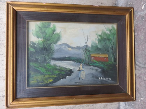 Vecchio quadro dipinto - vecchio,