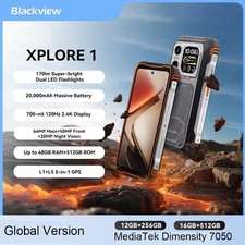 Blackview XPLORE 1 5G telefono robusto 6,78"" 2,4K display 48 GB + 512 GB 20000 mAh 64 MP