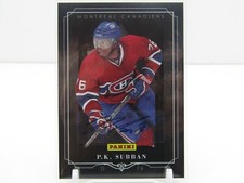 PK SUBBAN 2011 PANINI AUTHENTIC AUTOGRAPH AUTO! MONTREAL CANADIENS! 