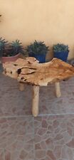 Sgabello Artigianale In Legno Di Ulivo