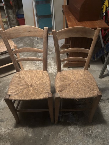 Coppia sedie rustiche legno - sedie,