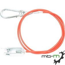 Corda a strappo 1 m con moschettone + testa forcella rimorchio corda di sicurezza corda di cattura gancio di traino