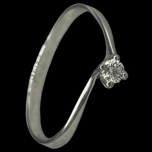Solitario con diamante anello - con,