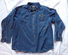 HARLEY DAVIDSON MOTORCYCLES CAMICIA JEANS ORIGINALE 2XL