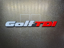 VW Golf TDI Mk3 rear 3D emblem