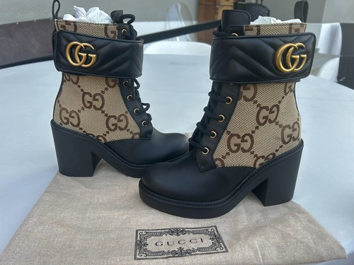 Marmont gucci boots black - marmont, (black
