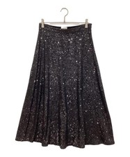 Gonna midi Claudie Pierlot paillettes tulle nera 40 poliestere usata