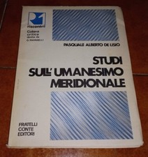 DE LISIO STUDI SULL'UMANESIMO