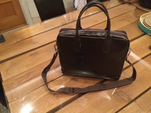 Borsa pelle nuova con - pelle,