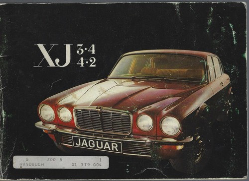 Jaguar 4 2 manuale - xj, 3.4