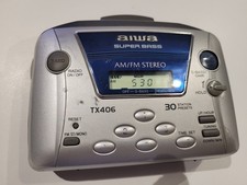 Baladeur cassette et radio Aiwa HS-TX406 avec boite d'origine no walkman vintage