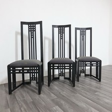 Giorgetti Tris Sedie Tronetto in Legno 1970’s Design Modernariato