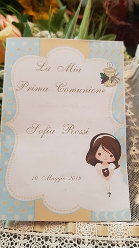 Biglietto portafoto prima - biglietto,
