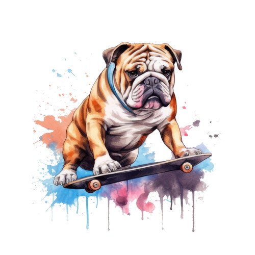 Adesivi auto bulldog - bulldog, inglese
